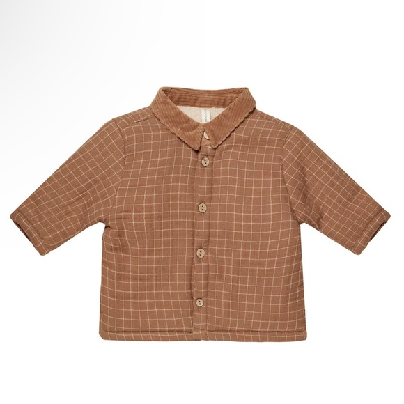 NEW Quincy Mae Ford Jacket Cinnamon Grid 4-5 Years - Picture 9 of 10
